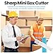 Gisafai 60 Pieces Box Cutters Bulk Retractable Box Cutters Cardboard Mini Boxes Cutter with Single Blade Handy Utility Knife for Paper Boxes Packages Letter All Metal Sheath