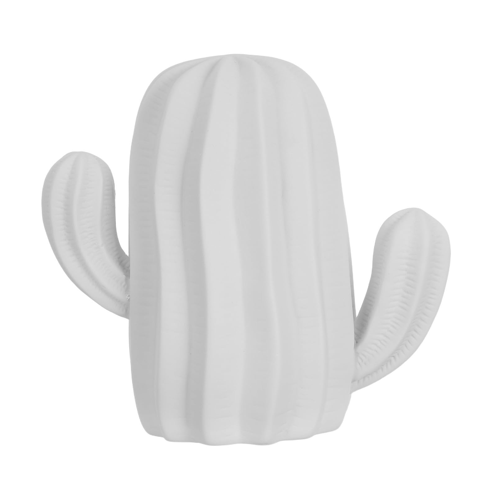 Ornement en céramique blanche de cactus BETOOKY pour chasser la monotonie de votre bureau