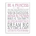 Stupell Home Décor Be a Princess Pink Typog Wall Plaque Art, 10 x 0.5 x 15, Proudly Made in USA