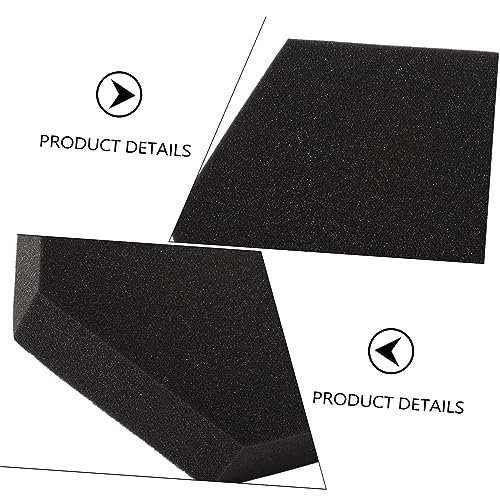 3Pcs Soundproof Hexagon Foam Tiles para Estudios de Grabación, Negro PU miniatura 6
