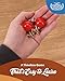 WE Games Metal Jacks Set – Classic Jacks Game with 2 Red Balls in Keepsake Wooden Box – Nostalgic Floor Game