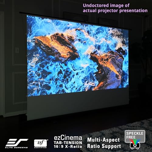 Image of Elite Screens EzCinema Portable Floor-Rising Multi-Aspect Screen, 104 inch