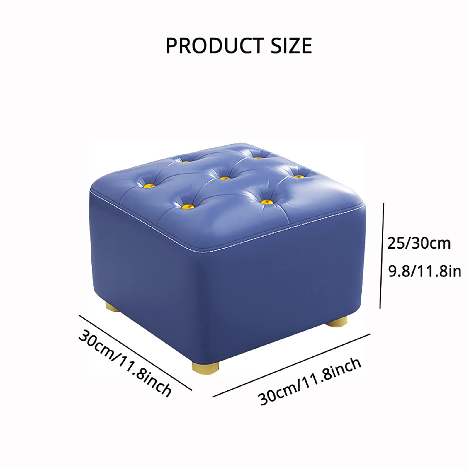 Amazon｜オットマン フット レスト ゴールデン ボタン付き,フット