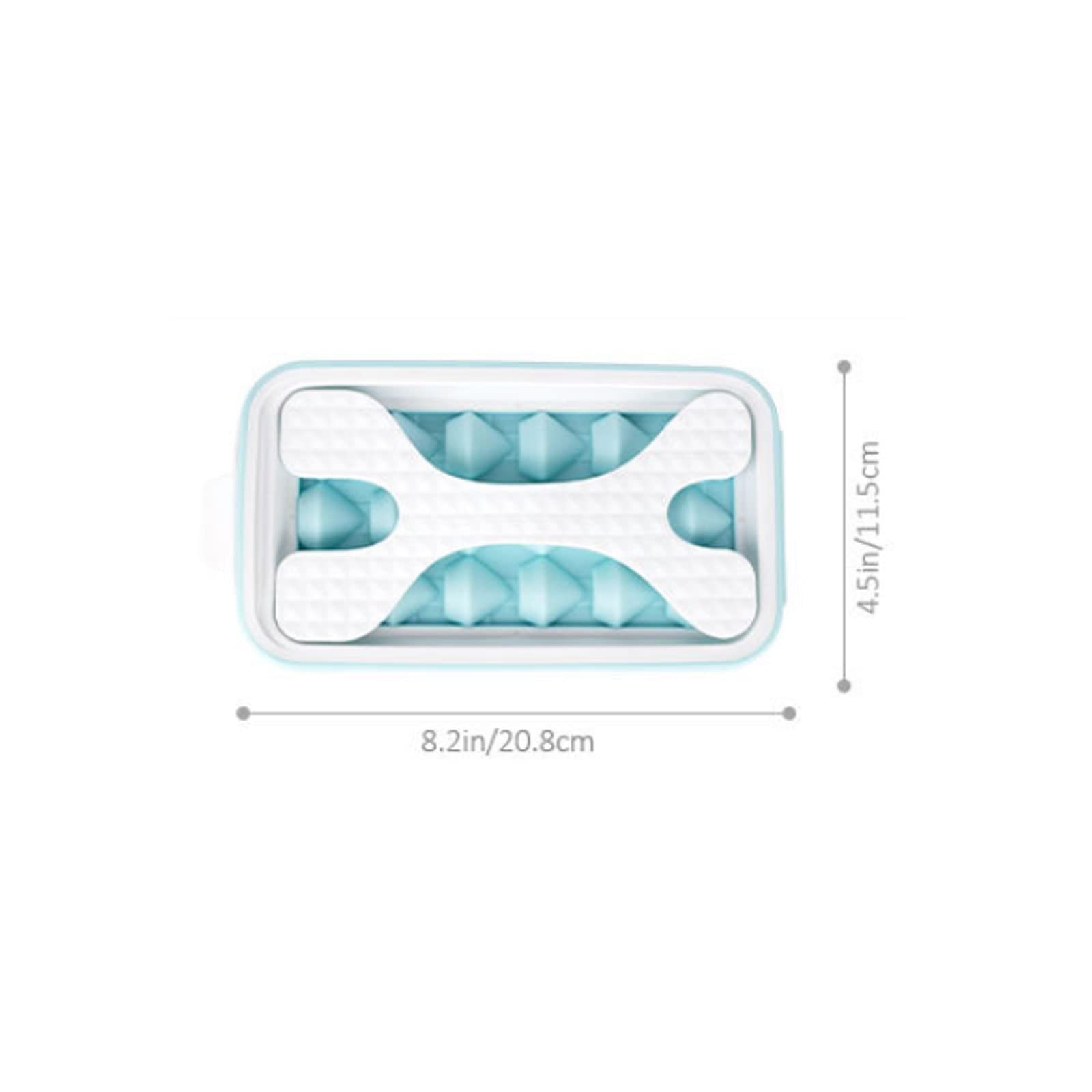 JINGYAN Bacs à glaçons Creative Silicone Ice Tray Hockey Mold Continuous Heart-shaped Star-shaped Diamond Shaped Kitchen Gadget