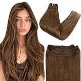Einfach und schnell zu tragen: Sie können Clip in Extensions Echthaar aus echtem Echthaar innerhalb weniger Minuten selbst tragen und müssen nicht viel Geld ausgeben, um einen professionellen Friseur zu engagieren; selbst Anfänger können die Haarverlängerungen leicht anwenden