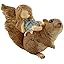 Little Fairy Sleeping on Squirrel
