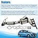 LoftMarte Catalytic Converter Compatible with Mazda 3 2.0L 2.3L 2004-2009 Mazda 5 2.3L 2008 2009 2010