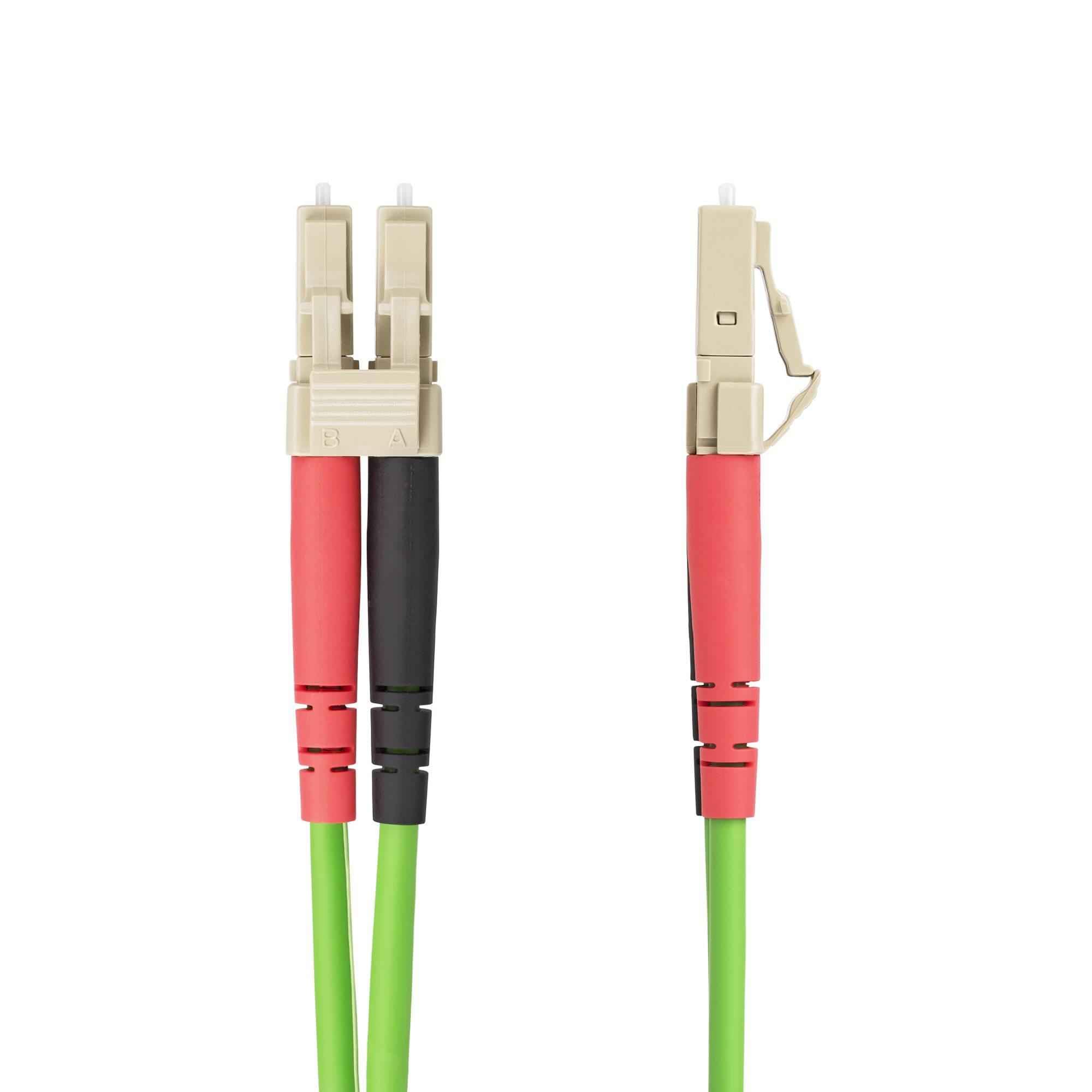 10Gtek LC zu LC OM4 Multimode Duplex 1-meter, LWL Glasfaser Patchkabel Fibre Optic Patch Cable 50/125um LSZH für MMF SFP SFP Transceiver, Magenta