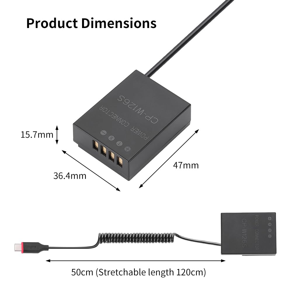 Adattatore di alimentazione per batteria fotocamera (TC-NPW126)