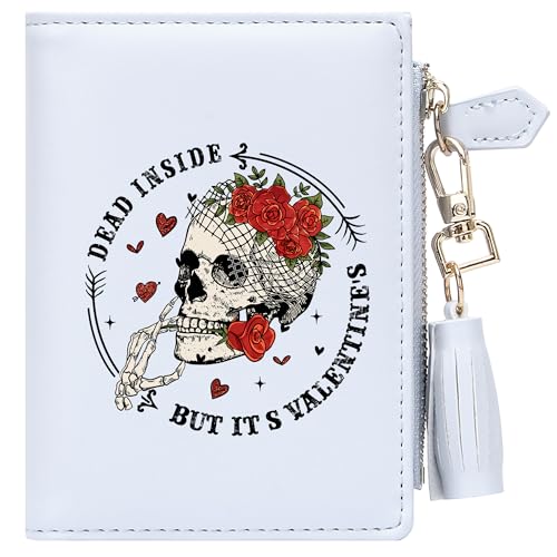 Customized Women's Wallet with Skull Pattern,Birthday Gift,Holiday Gift for Women,Graduation Gift for Classmates and Friends 1120i