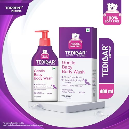 Image of Tedibar Rich Moisturising Baby Body Wash 400ml with Skin Friendly PH