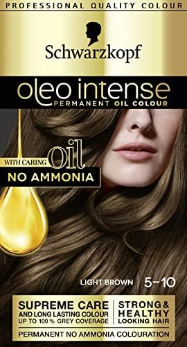 Schwarzkopf Oleo Intense Permanent Blonde Hair Dye, Oil Enriched, Ammonia Free, Up to 100 Percent Grey Coverage, Beige Blonde 8-05