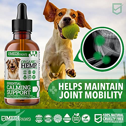 Medipaws Hemp Oil for Dogs Twin Pack (x2) | Dog Calming Organic Hemp Oil | Omega 3 6 9 | Certified High Strength 50000mg - Image 5