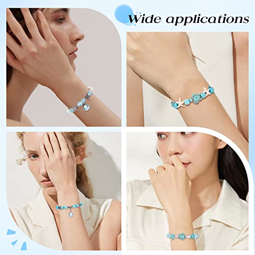 Cuentas de tortuga turquesa para pulseras estilo bohemio 6