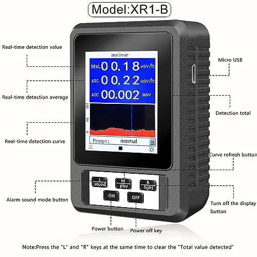 Tester digital de radiación electromagnética portátil miniatura 6