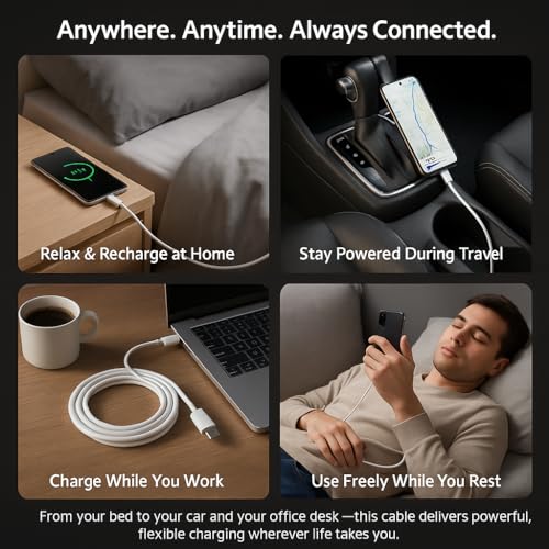 Image of Redmi 22.5W Quick 3.3ft Type C 3A Fast charging cable|480Mbps High speed Data Transfer Compatible with Mi, Redmi 15 Ultra /15 /Note 14 Pro+ /14 /14C /13 /12 /A5 / Poco Android Phone Laptop, White