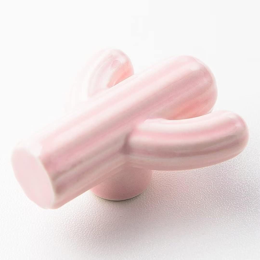 Uchwyty do komodyGałki ceramiczne do drzwi, 8 szt. uchwytów do szuflad ceramicznych(Roze)