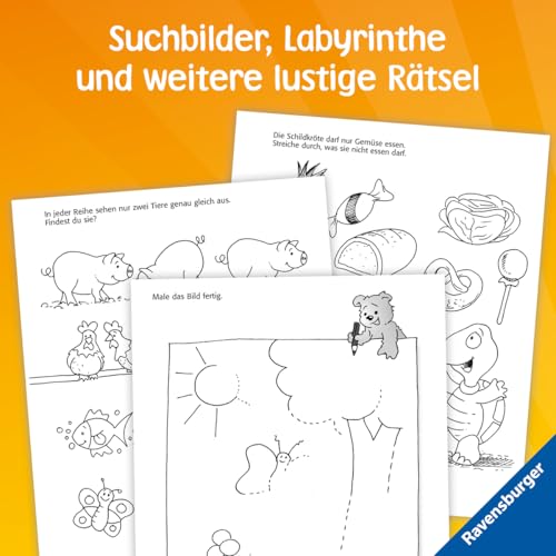 Kindergarten-Rätselspaß für unterwegs - Rätselbuch ab 4 Jahre, Reisespiele für Kinder (Spiel & Spaß - Rätselblock)