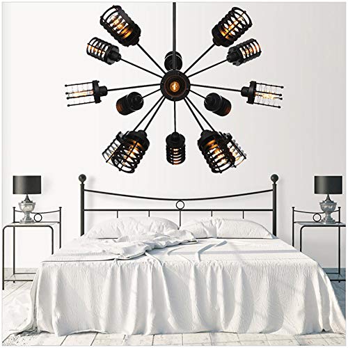 Lampe de table E27 industrielle rétro YRYRYW moléculaire pour salon - 2