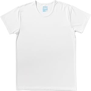 [Seabreeze] インナーシャツ メンズ クルーネック メッシュ 肌着 接触冷感 1枚