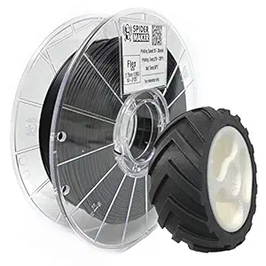 SpiderMaker SpiderFlex Matte Finish Flexible TPE 3D Printing Filament - Shore 85A, 1.75mm, 500g (Coal Black)