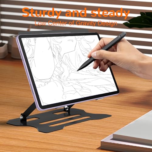 Image of Adjustable Laptop Stand for Desk,Portable Ergonomic Laptop Stand Fits All Laptops,Computer Holder Compatible with Air, Pro, Dell, HP, Lenovo More 10-17.3 inch Laptops, Black