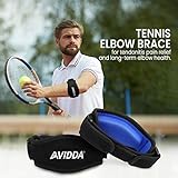 AVIDDA Tennis Elbow Support Strap, Adjustable Elbow Brace with Compression Pad for Tennis Elbow, Golfers Elbow, Pain Relief, Men, Women Blue 1 Pack - Image 2