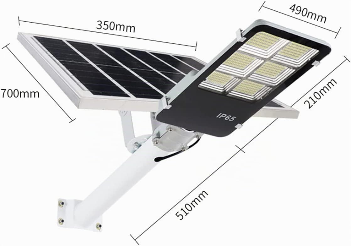 081 Store - Lampione con Pannello Solare 400W, 2 ANNI DI GARANZIA, Monocristallino Led Esterno con Palo Telecomando 432 Leds Impermeabile Ip66 Luce Fredda 6500K 12 Ore Autonomia Sensore Crepuscolare