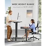 ErGear Height Adjustable Electric Standing Desk, 55 x 28 Inches Sit Stand up Desk, Large Memory Computer Home Office Desk with Two-Piece Desktop (Black) - Image 5