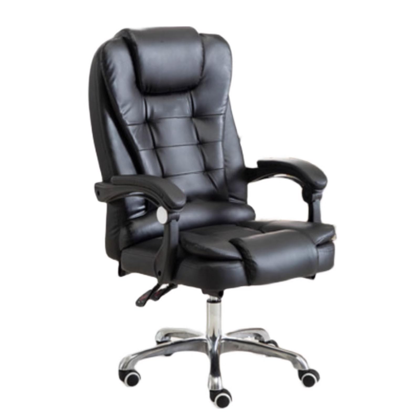 Sedie da gaming Sedia da ufficio ergonomico, sedia da ufficio in pelle esecutiva con poggiapiedi - sedia per computer reclinabili girevoli regolabili per casa o in ufficio Sedie da scrivania
