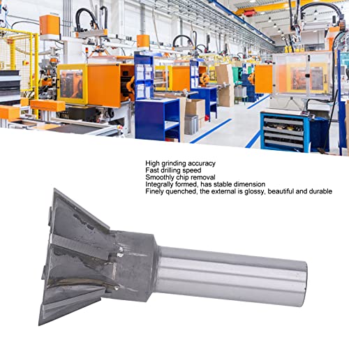 Eujgoov EUJGOOVFGSTMH21Z527582 60 Degree Dovetail Cutter 6 Flute 60Mm Milling End Mill Straight Shank Cutting Tool thumb #3