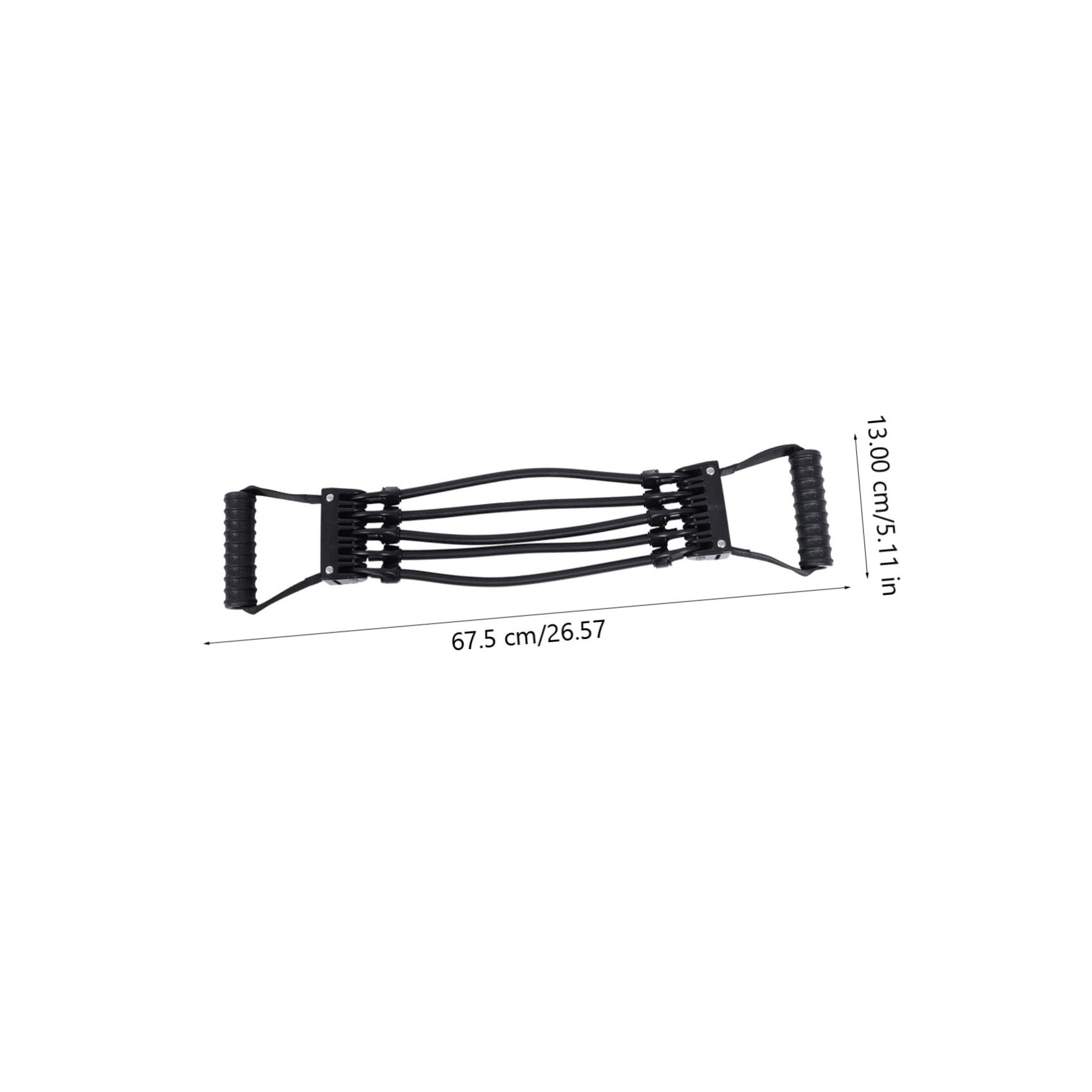 Banda Elastica Espansore Torace Nero per Allenamento Fitness | Super Elasticità, Lattice e Plastica, per Principianti Fitness e Bodybuilding