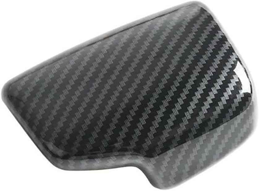 Gear Shift Knob Cover Trim, Accessories Auto Gear Shift Knob Cover Trim Cap Compatible with Audi A4 (B9) A5 S4 (B9) S5 Q5 SQ5 Q5/SQ5 Sportback Q7(Carbon Fiber)
