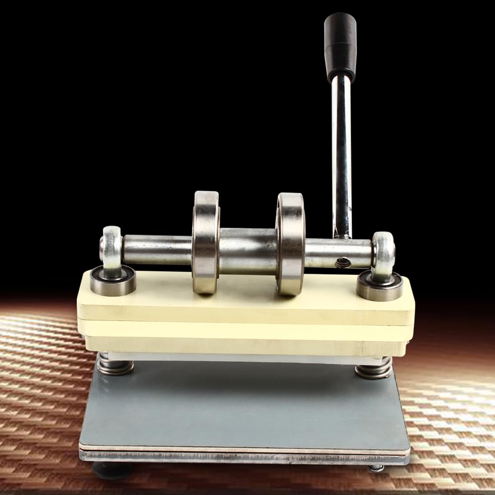 Presse à gaufrer manuelle - Machine à gaufrer pour cuir - Presse en PVC - Avec différentes plaques de perforation - Kit de démarrage flexible grâce à une ouverture pratique