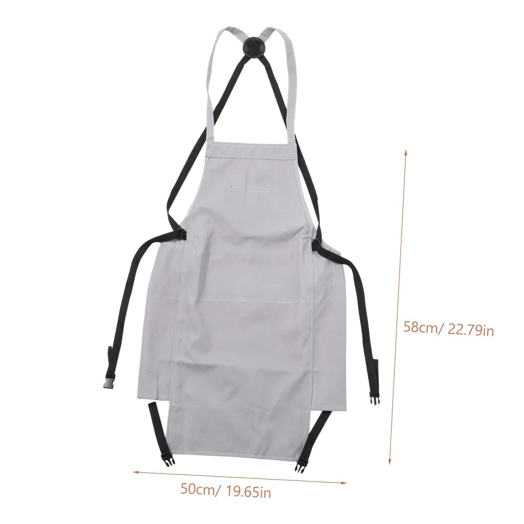 Kisangel Delantal de Jardinería con Bolsillos de Tela Oxford para Cosecha | Tira Ajustable, Bolsa para Herramientas Pequeñas, Uso en Huerto y Jardín
