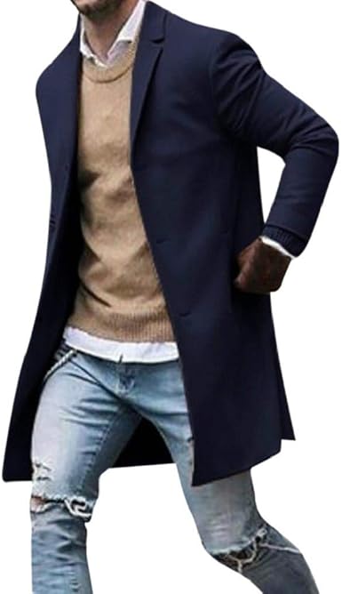 Traje Hombre Slim Fit Fiesta/Boda, Chaqueta De Traje Hombre Vestir  Estampado Blazer Casual Disfraz,Otoño Invierno Botón Manga Larga Traje  Chaqueta Gabardina Top Blusa Hombres(Armada,L): Amazon.es: Ropa