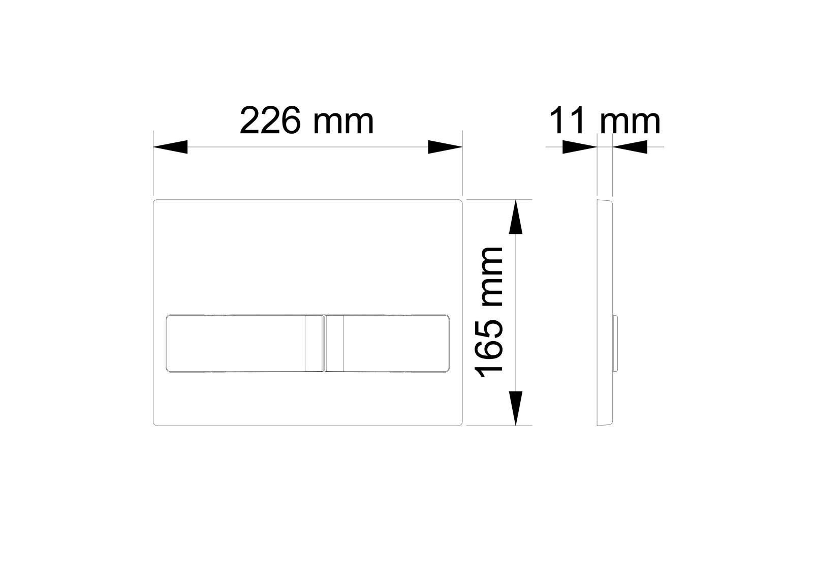 Elemento de pared para inodoro, cisterna empotrada, cisternas ecológicas, elemento de montaje + placa de pulsador (placa de empuje 9)