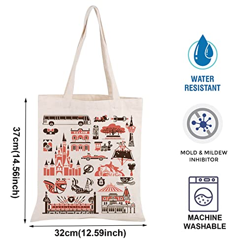 BLUPARK Parks Theme Inspired Tote Bag Magic K Gifts M World Gift M Kingdom Tote Bag Family Vacation Gift3