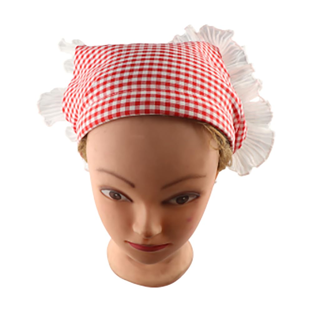 2Pcs Plaid Hair Scarf Headband, French Pastoral Hair Band Triangle Kerchief Hair Bandanas Sweet Beach Headwrap Hair Accessories for Women Girls - Image 6