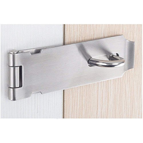 Image of Padlock Hasp 4.2 Inch Safety Door Bolt Gate Latches Padlock Hasp Stainless Steel Brushed Finish Door Buckle Clasp(5Pack)