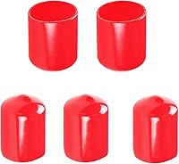 Vista 14 de Aopin Cubierta de tapa de extremo redondo de goma de 1.06 pulgadas (1.063 in), protectores de rosca de tornillo de PVC flexible de tubería