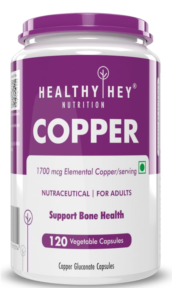 HealthyHey Nutrition Chelated Copper Gluconate - Highly Bioavailable Form - Non-GMO, Gluten Free -120 Veg. Capsules (B08ZSLF6NJ) Amazon Price History, Amazon Price Tracker
