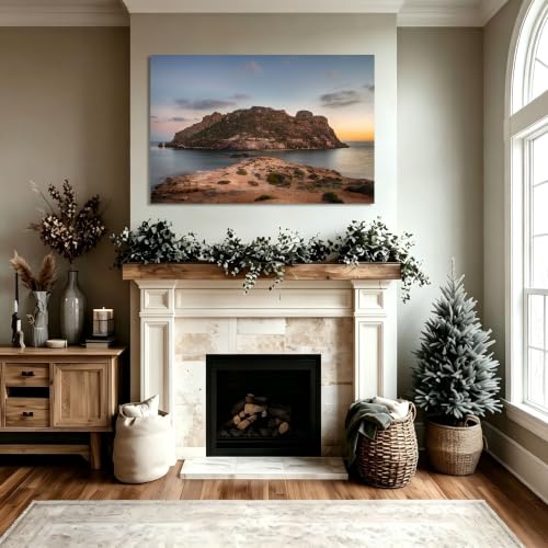 Cuadro de montañas sin marco en lienzo de 20x30cm que amplía tus espacios 5