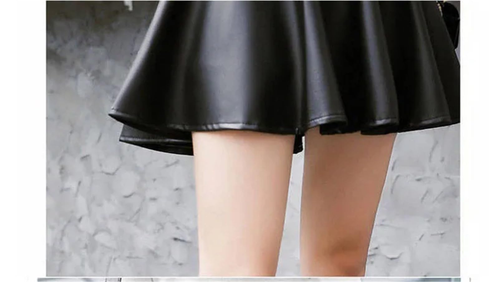 Falda De Cuero para Mujer Faldas Sexis de Piel sintética for Mujer, Minifalda Corta elástica Cintura Alta para Mujer