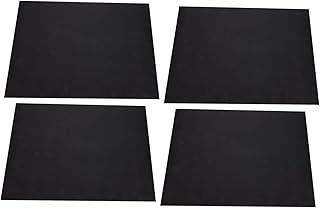 Happyyami Grade 4 Pçs Tapete De Churrasco Tapetes De Cozimento Tapetes De Grelha Antiaderente Conjunto De Folha De Berço Conjunto De Cozimento De Vidro Almofada De Cozimento