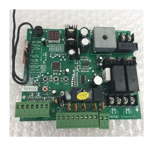 Tarjeta de Control, 2 Controles remotos, Motor de abridor Puerta abatible, Placa Circuito Controlador, Control Solo for 24V CC para abrepuertas(Only Control Board)