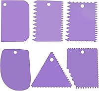 Vista 11 de Nuevo 6pcs Cake Scraper 430 inoxidable Decoración Peine y glaseado más suave