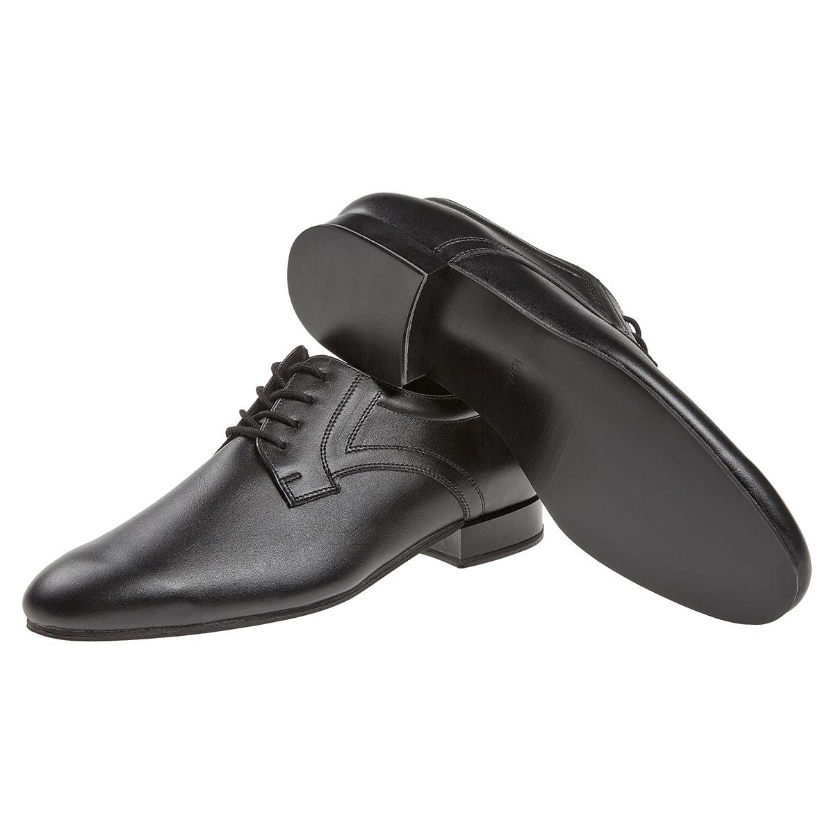 Diamant Herren Tanzschuhe 085-025-028-V - Leder Schwarz - Weit - 2 cm Standard-Absatz - VarioSpin Sohle - Made in Germany