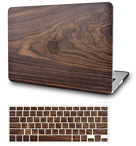 KECC Compatible with MacBook Air 13 inch Case (2010-2017 Release) A1369/A1466 Protective Plastic Hard Shell (Walnut Wood)