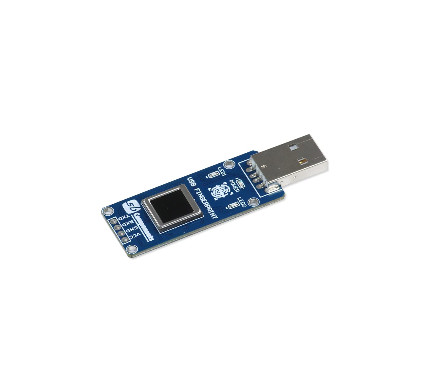 sb components Acrylic USB Fingerprint Scanner for PC,Single Board Computers and Micro Controllers USB Dongle Fingerprint Expansion Board,Blue 2